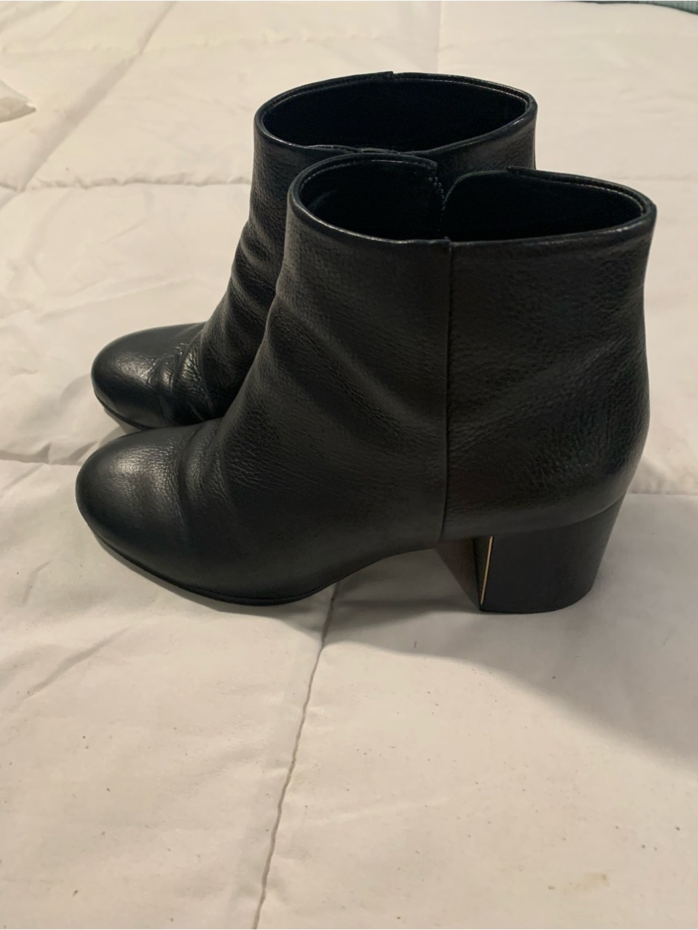 Tory Burch Black Leather Ankle Booties
